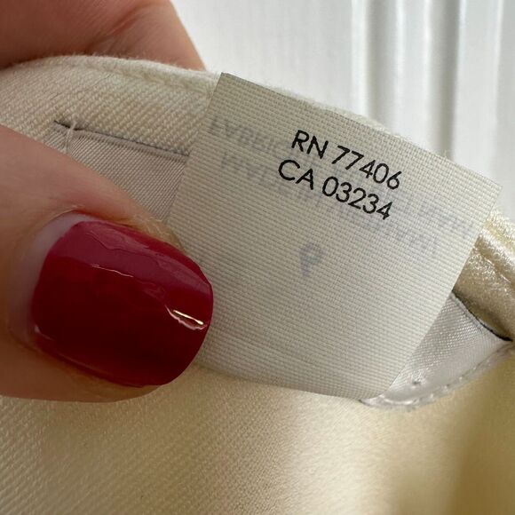 Club Monaco Pants Womens 6 White Flare Boho Disco Zip Fly High Rise Crop Trouser - Picture 6 of 7